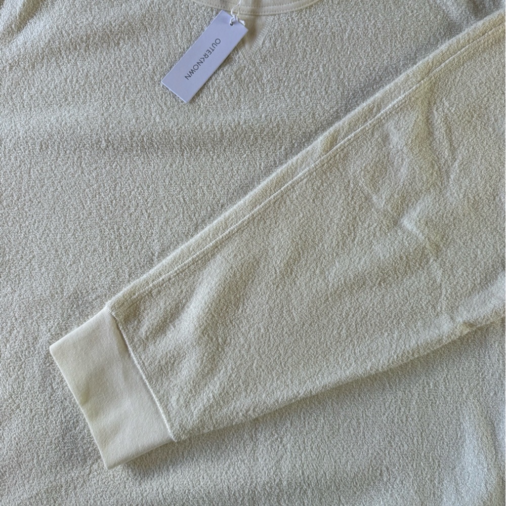 Outerknown Towel Terry Hightide Cream Crew Sweatshirt